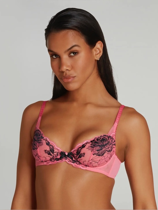 Agent Provocateur Other - AGENT PROVOCATEUR YARA 1 PLUNGE UNDERWIRED BRA IN PINK/BLACK